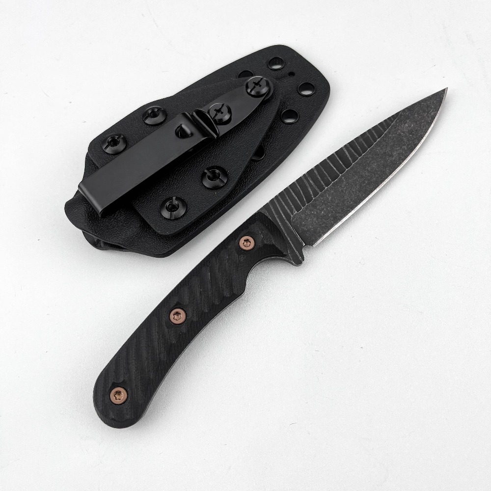 Edc Carry Fixed Blade - Full Tang Bushcraft Knife D2 Blade