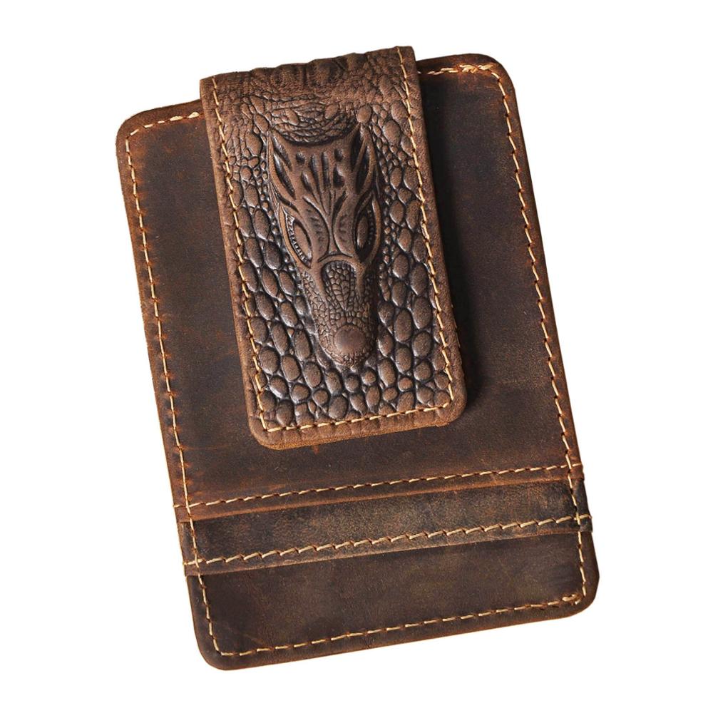 Money Clip Magnetic - 2020 Trend Real Leather Magnetic Money
