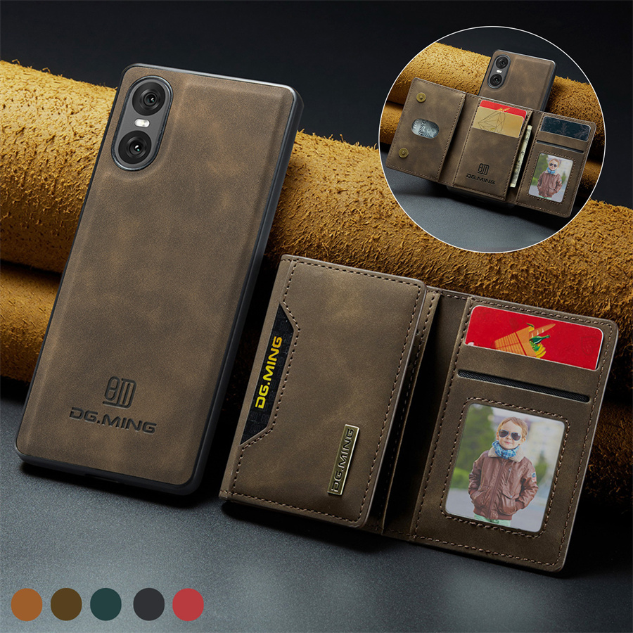 Money Clip Magnetic - Luxury Magnetic Leather Wallet Case for