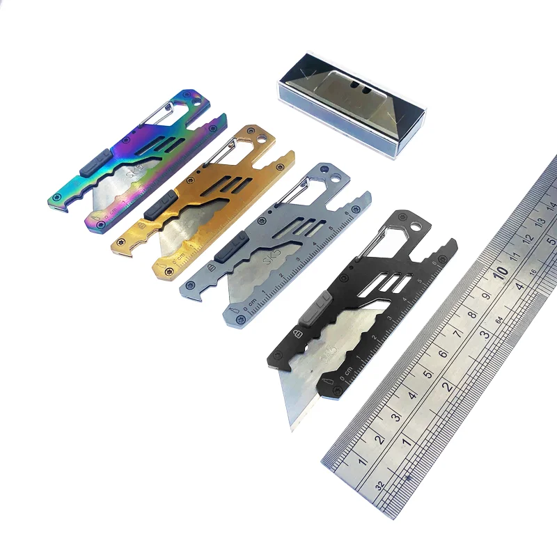 Edc Carry Knife - Heavy Duty Trapezoid Safety Retractable SK5