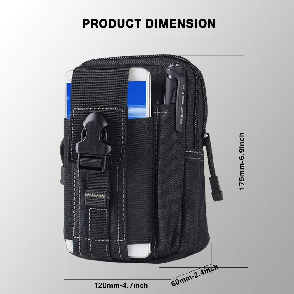 Tactical Molle Belt Pouch Mili - Edc Carry Belt 评论和价格