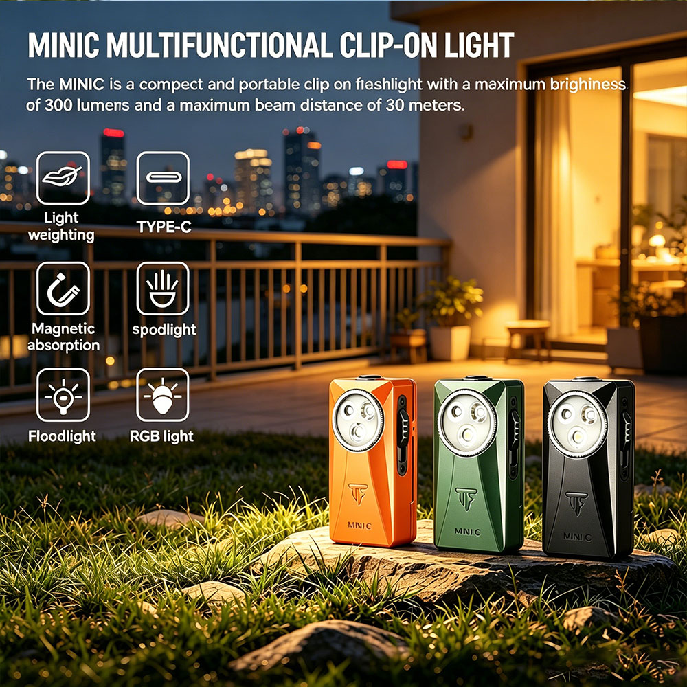 Trustfire MINIC 800 Lumens EDC - Edc Carry Clip 评论和价格