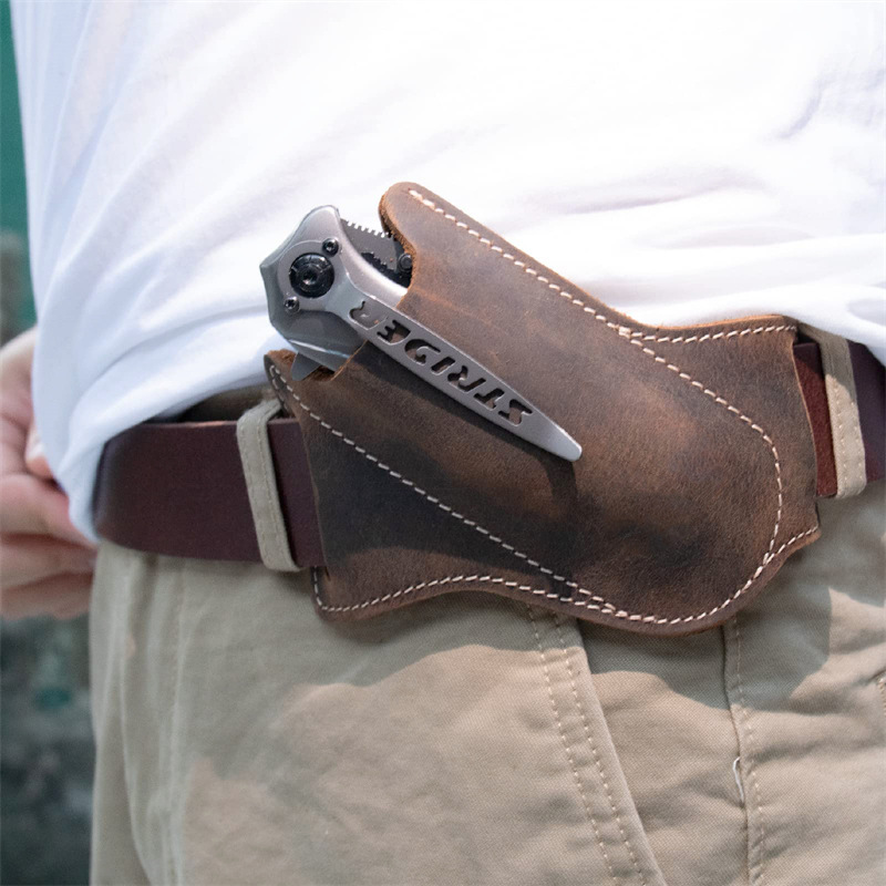 1PC Leather Knives Sheaths Fol - Edc Everyday Carry Knives 评论和价格