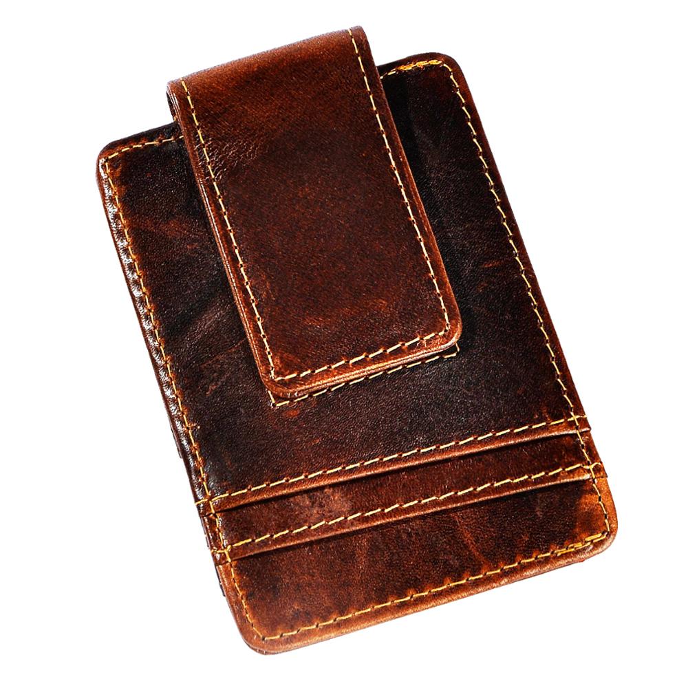 2020 Trend Real Leather Magnet - Money Clip Magnetic 评论和价格