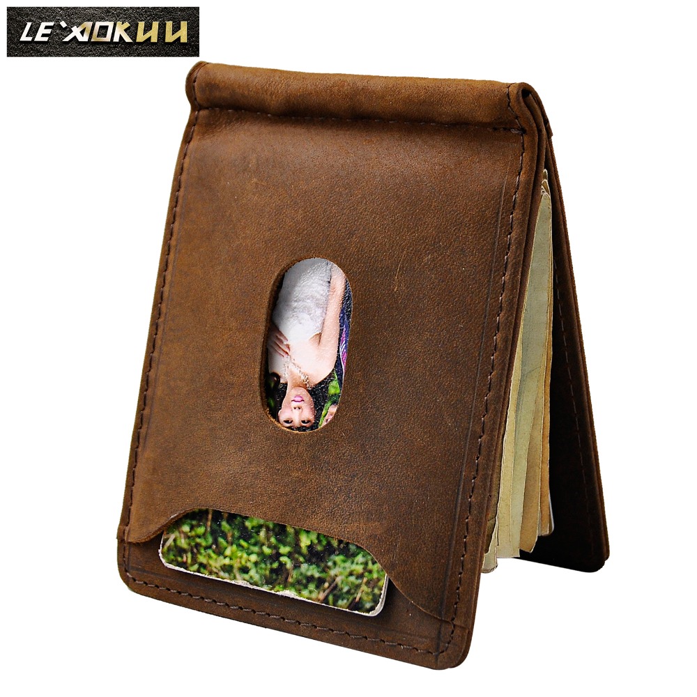 Quality Leather Men Magnetic M - Money Clip Magnetic 评论和价格