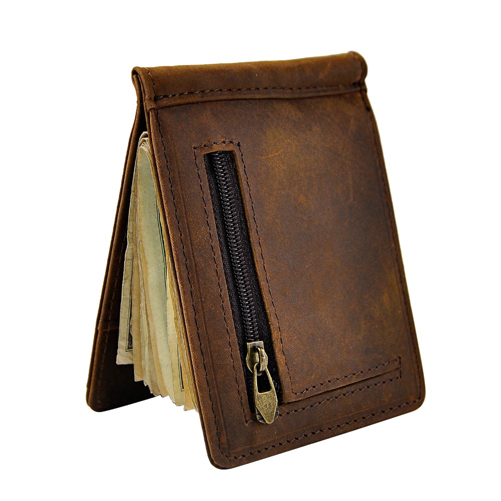 Quality Leather Men Magnetic M - Money Clip Magnetic 评论和价格