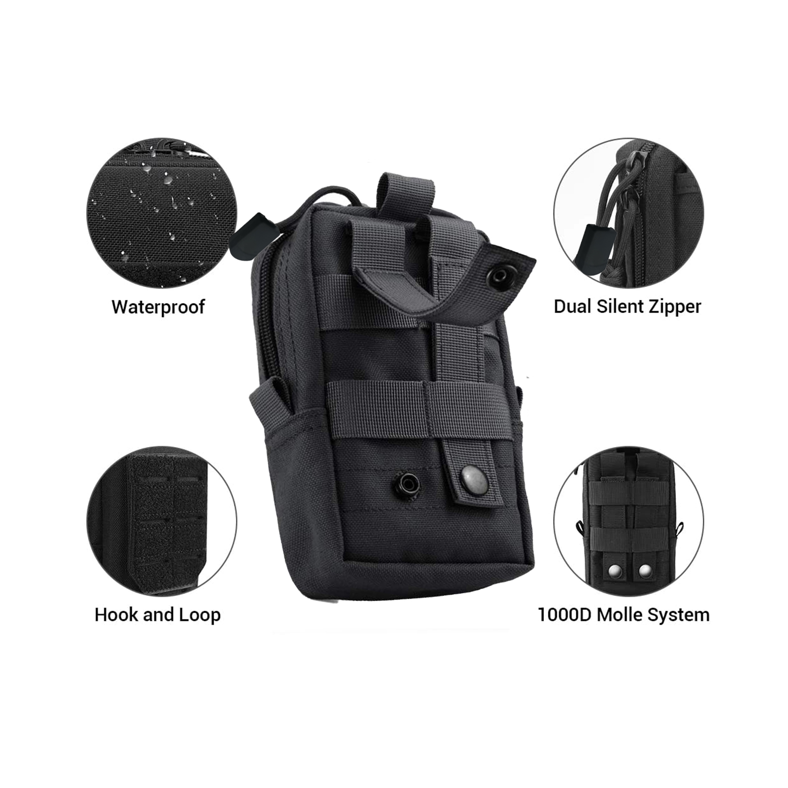Tactical Molle Pouch Waist Bag - Edc Carry Pack 评论和价格