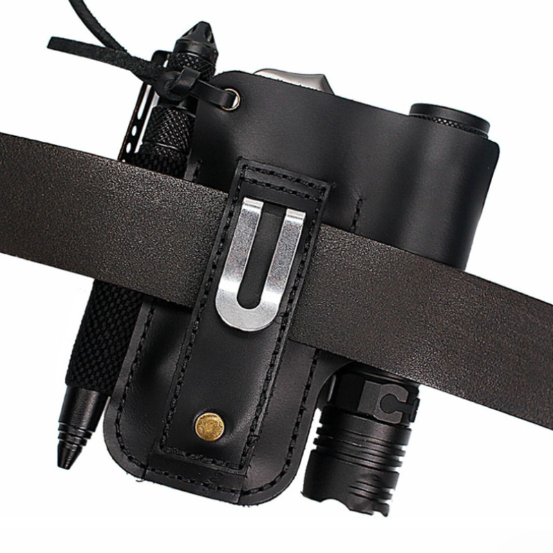 EDC Leather Flashlight Tool Ho - Edc Carry Knife 评论和价格