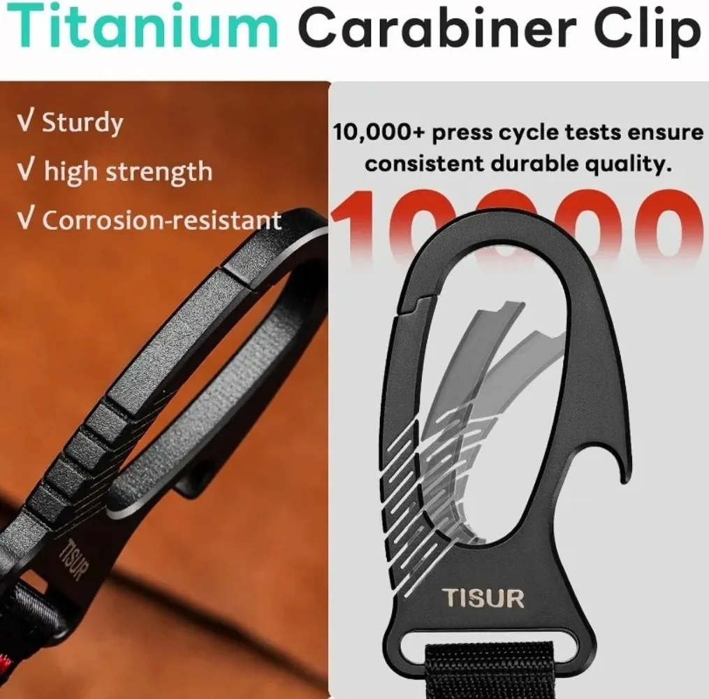 Titanium Carabiner Keychain Cl - Edc Carry Clip 评论和价格