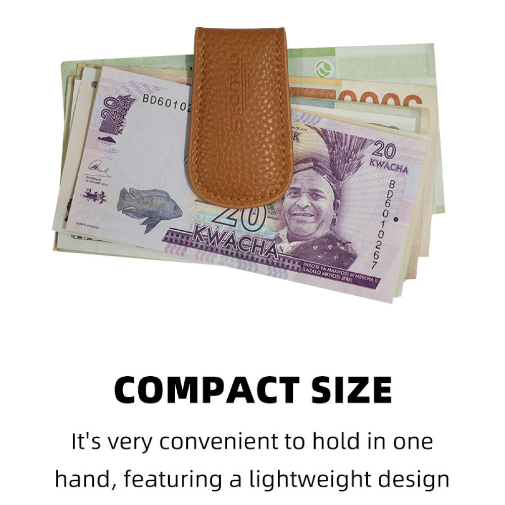 Luxury Cowhide Leather Magneti - Money Clip Magnetic 评论和价格