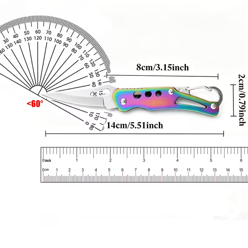 3-Piece Pocket Knife Keychain, - Edc Carry Piece 评论和价格