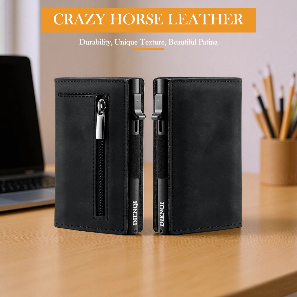 Cowhide Credit Card Holder Gen - Money Clip Magnetic 评论和价格
