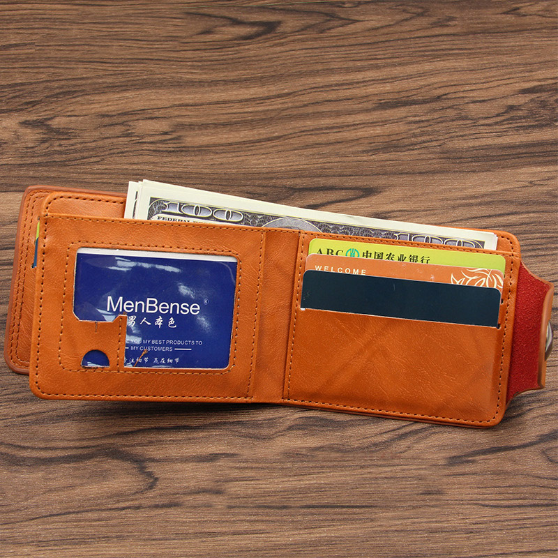 New Simple Short Men Wallets C - Money Clip Magnetic 评论和价格
